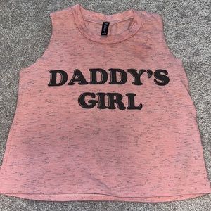 Pixie Lane size 5.  Girls sleeveless Daddy’s Girls shirt. No smoking. No pets.